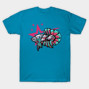 mecha betta fish robot T-Shirt